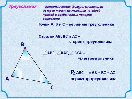Название отрезков из которых состоит треугольник