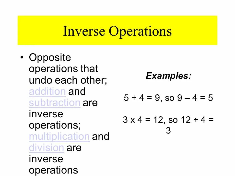 Inverse operation. Instance operations. Operation system dos. Inverse operations addition and subtraction. Instance operations.