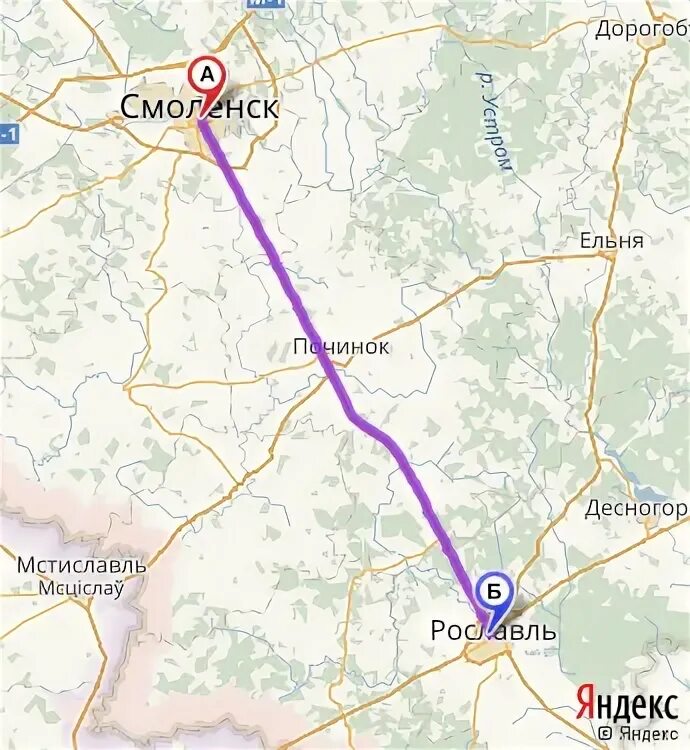 Карта осадков рославль