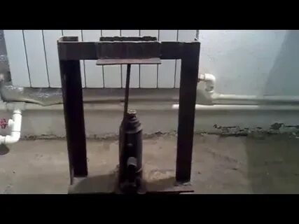 Сделать пресс из гидравлического домкрата своими