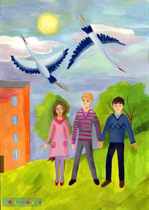 птицы для детей. иллюстрация к пословице. птица человек а дружба крыльями. ангел с крыльями. пословицы про журавля.