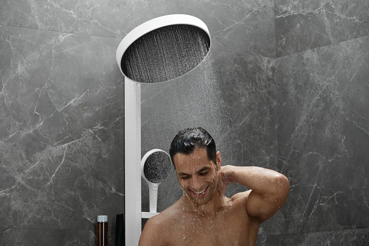 Душевая система Hansgrohe Rainfinity. Душевая стойка Hansgrohe Rainfinity 26842700. Hansgrohe Rainfinity 360 1jet.