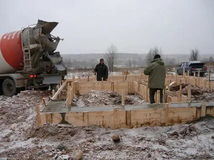 Раствор фундамента куб