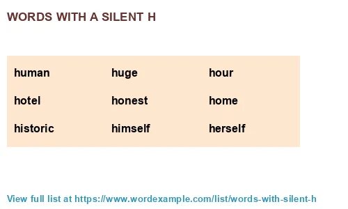 Words with Silent h. Silent GH. Honest hour Silent h. Silent h в начале слова.