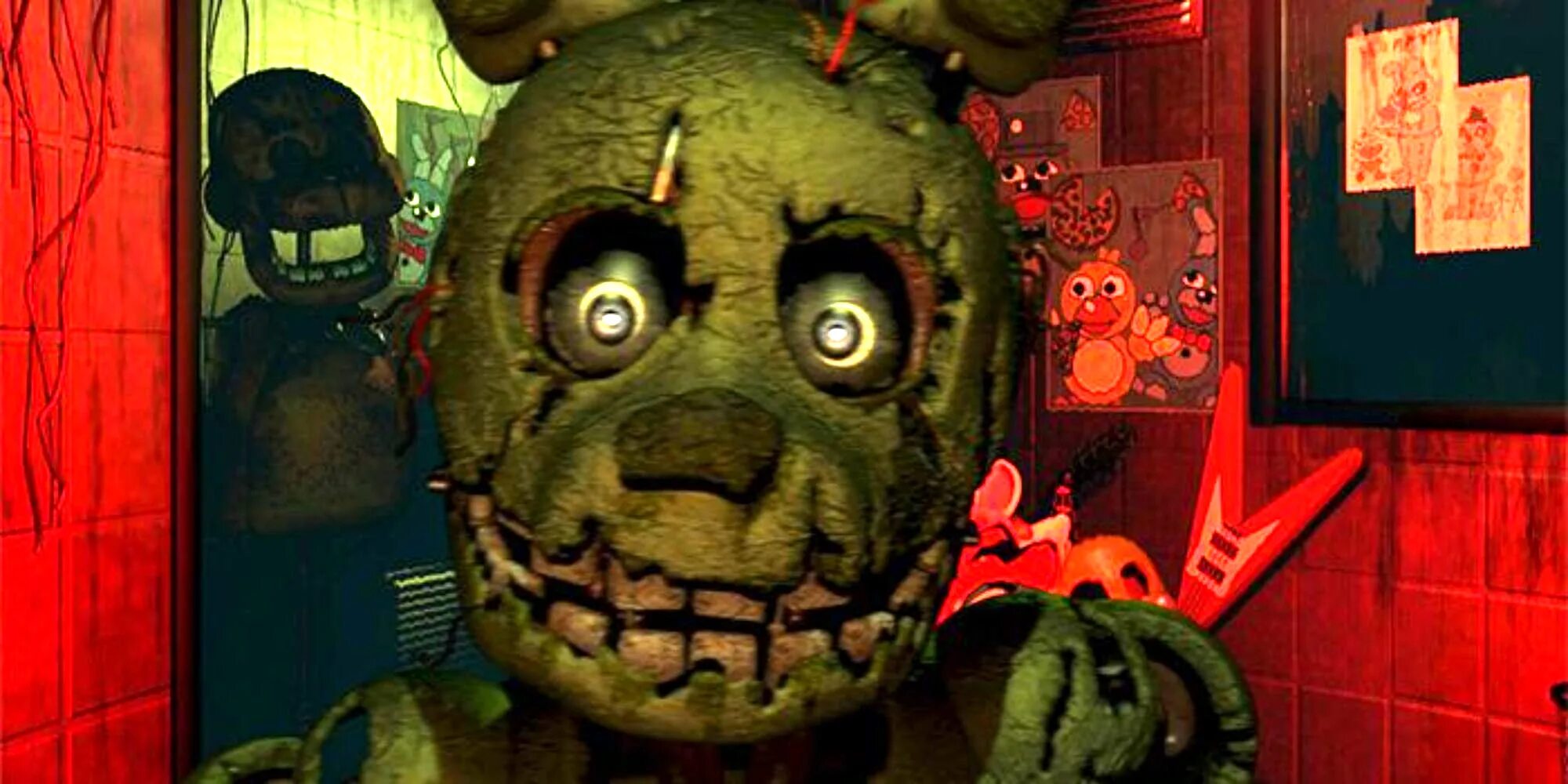 Спрингтрап смотрит. Five Nights at Freddy's 3 Фредди. ФНАФ 3 Фредди скример. Five Nights at Freddy's СПРИНГТРАП.