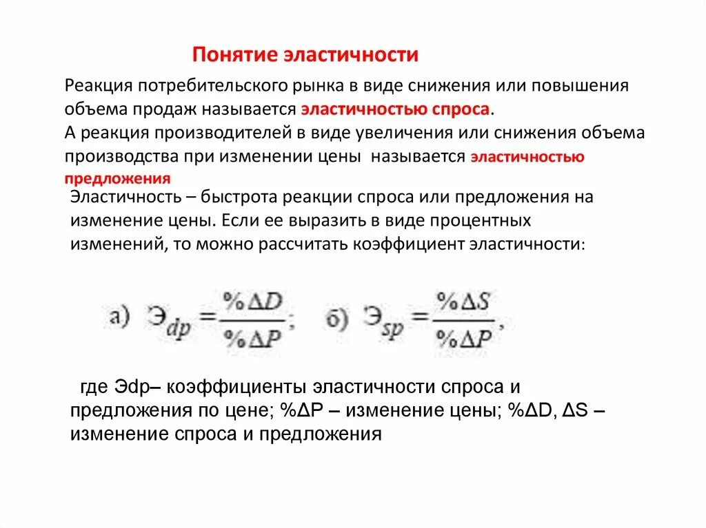 Эластичный что означает. Понятие эластичности спроса. Теория эластичности формула. Понятие эластичности коэффициент эластичности в экономике. Эластичность спроса по цене понятие и типы.