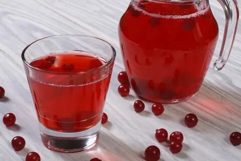 Компот из ягод брусники
