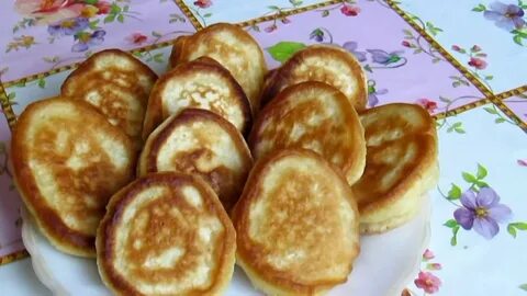 Вкусные оладушки на кефире