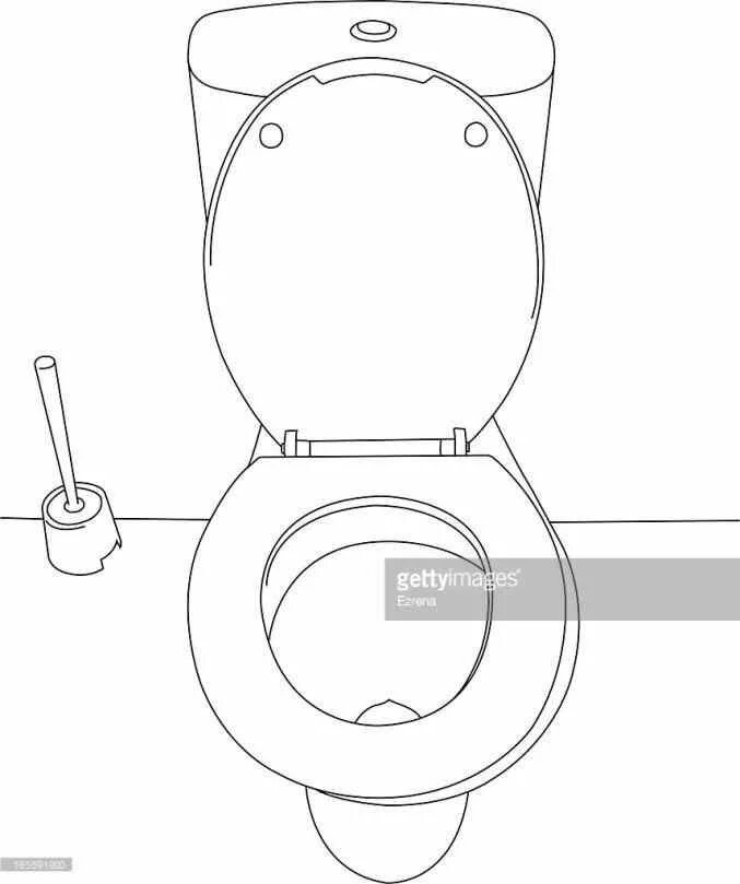как нарисовать туалет поэтапно