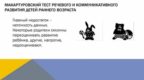 Тест речевое развитие