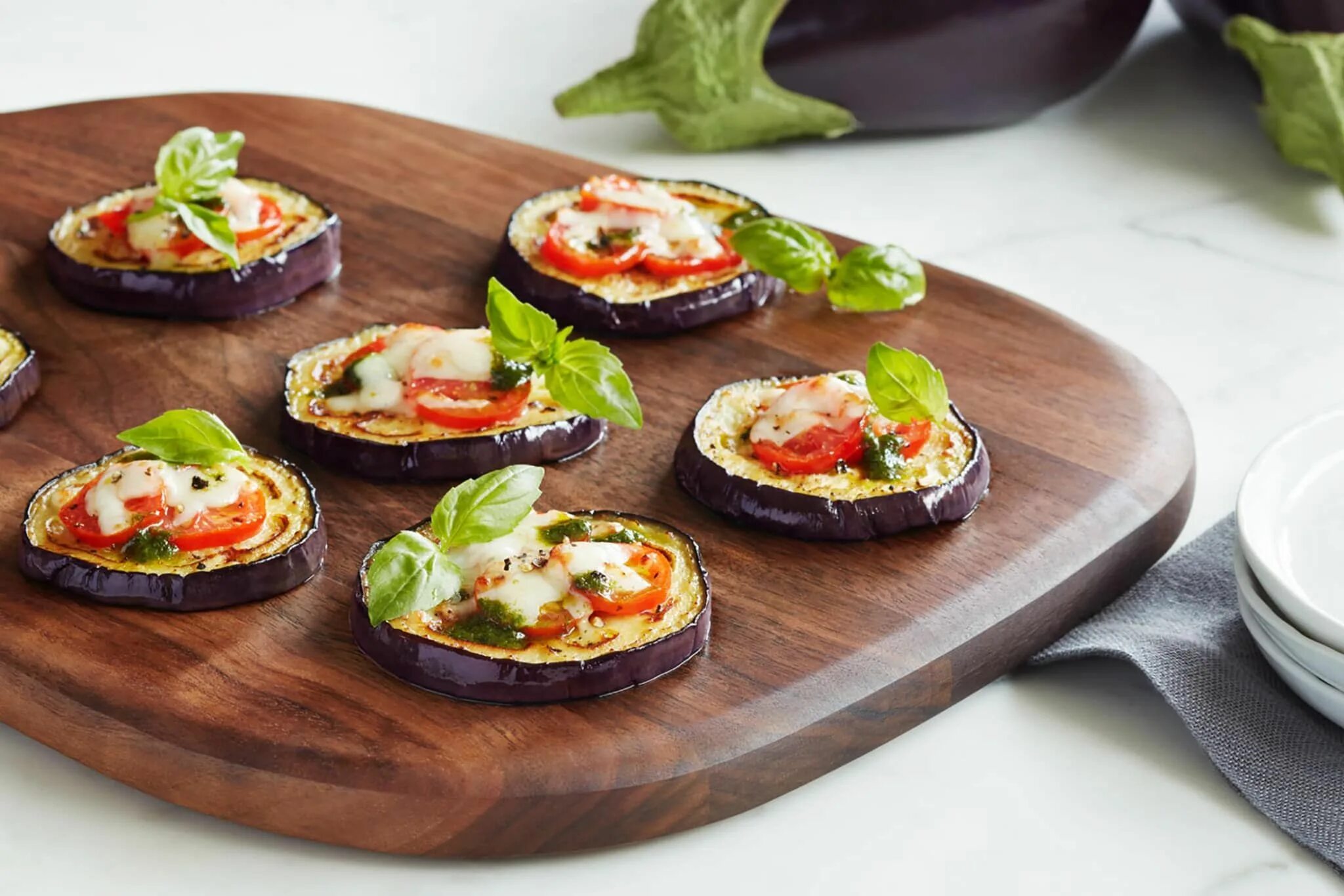 Eggplant pizza