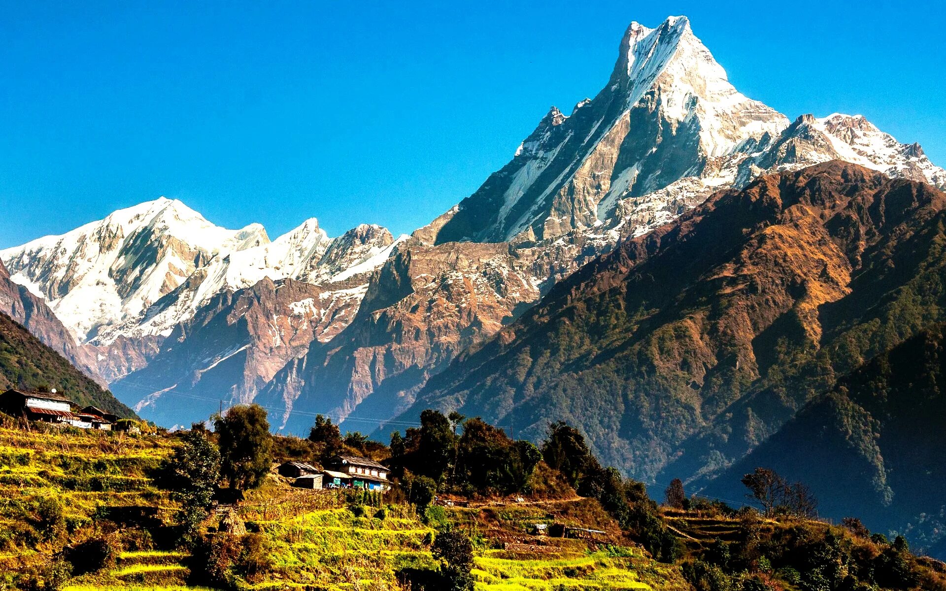Самая высокая горная страна в мире. Катманду Непал горы. Национальный парк Аннапурны Непал. Непал Гималаи. Непал природа Гималаи.