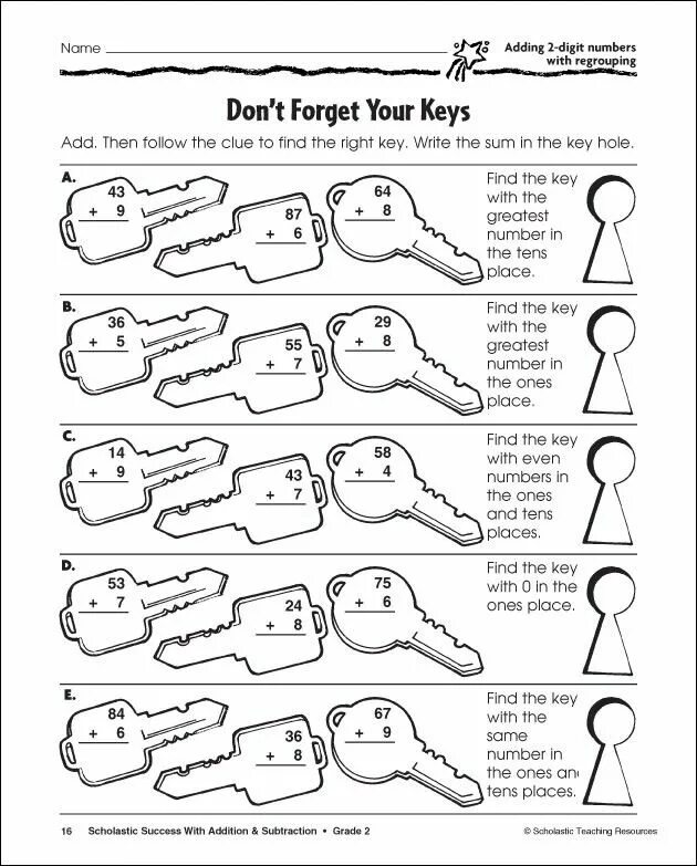 Find Keys. Find the sum by adding the first addition to the second addition. Sat (Scholastic Assessment Test). Addition name. Key found перевод