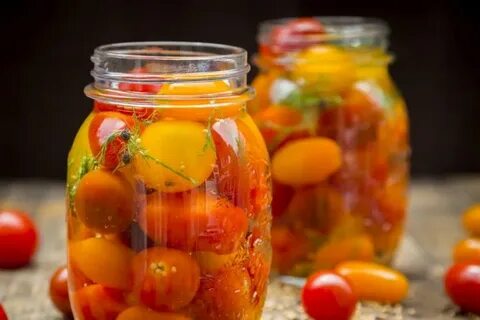 Рецепт маринованных желтых помидор