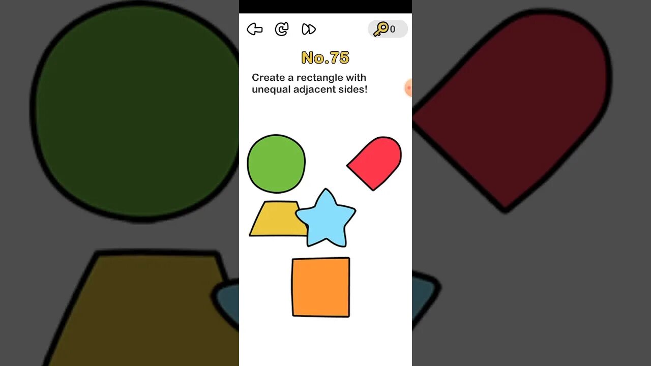 75 уровень brain. Brain out 75 уровень. игра brain out ответы75. ответ на игру brain out уровень 75. создайте прямоугольник в игре brain out.