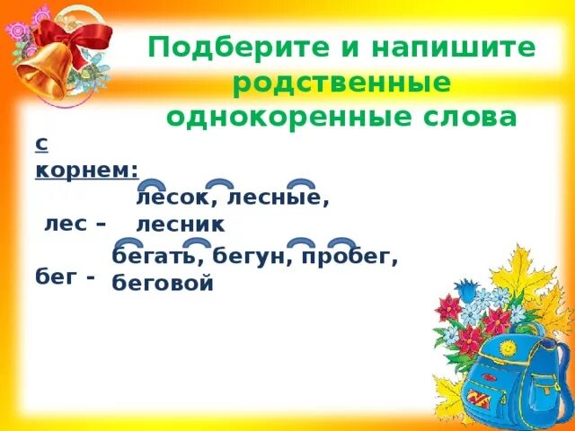 Слово бег. Подобрать и записать однокоренные слова с корнем лес. Родственные слова лес. Лес однокоренные слова подобрать. Родственные слова с корнем лес.