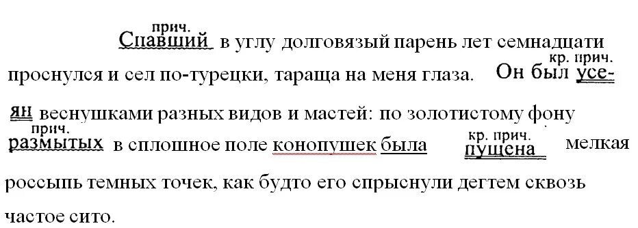 Русский язык 7 класс ладыженская упр 364. Русский язык 7 класс ладыженская упр 94. Спавший в углу долговязый парень лет. Русский язык 8 класс ладыженская упр 94.