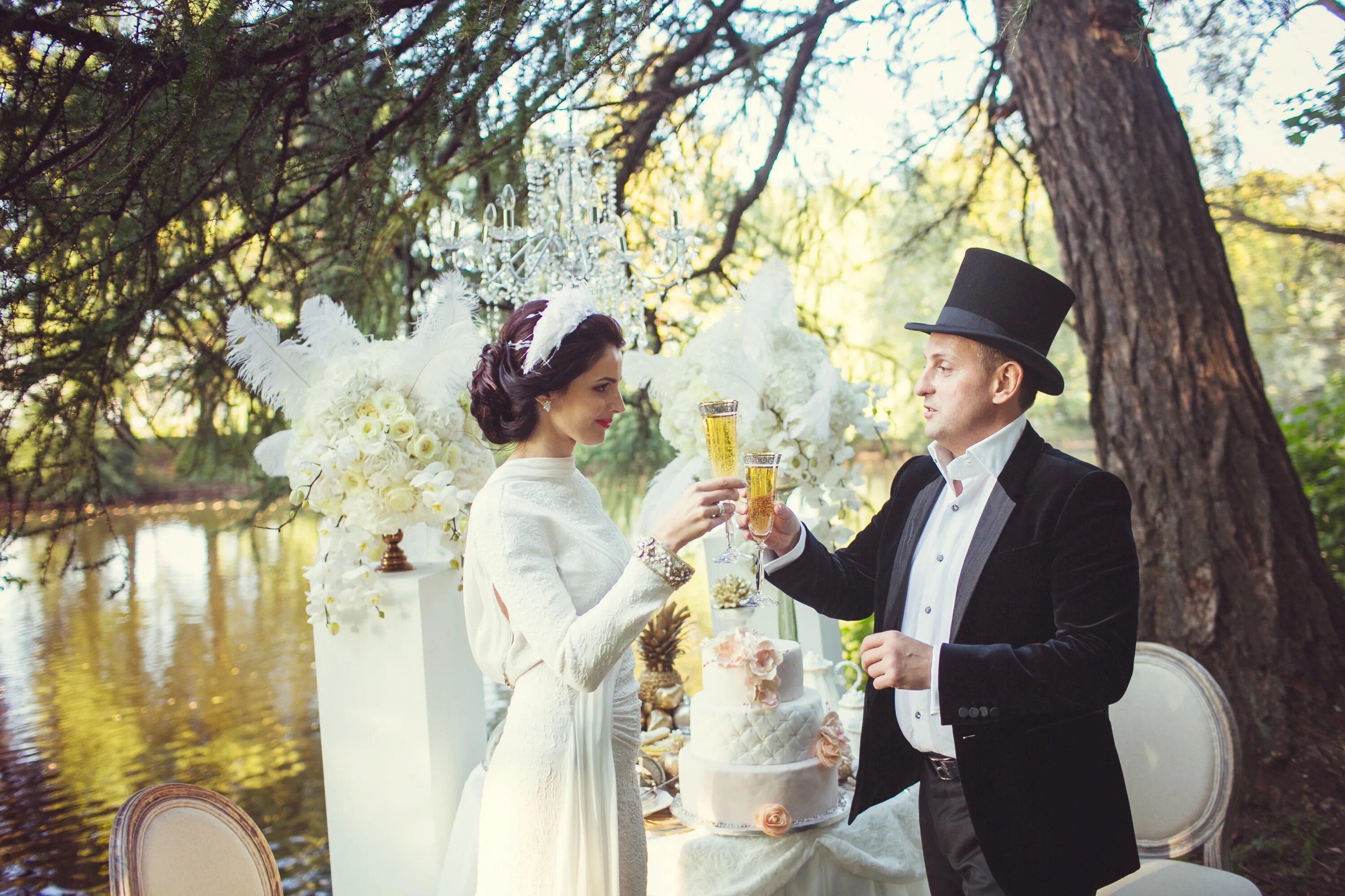 В подходящий под ваш. Свадьба в стиле Лебединое озеро. Свадьба в стиле 007. Свадьба в стиле нулевых. Свадьба в стиле 18 века в парке.