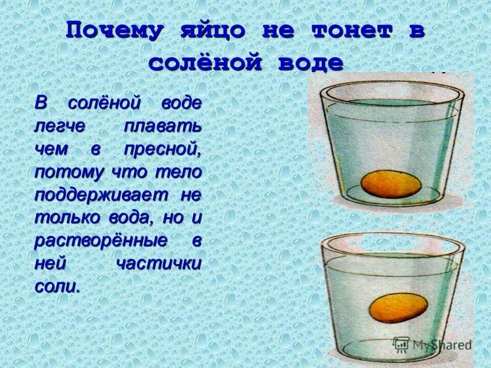 Опыт с яйцом и водой. Яйцо плавает в пресной воде. Яйцо плавает в пресной воде. Опыт с яйцом и соленой водой. Опыт с яйцами в пресной и соленой воде.