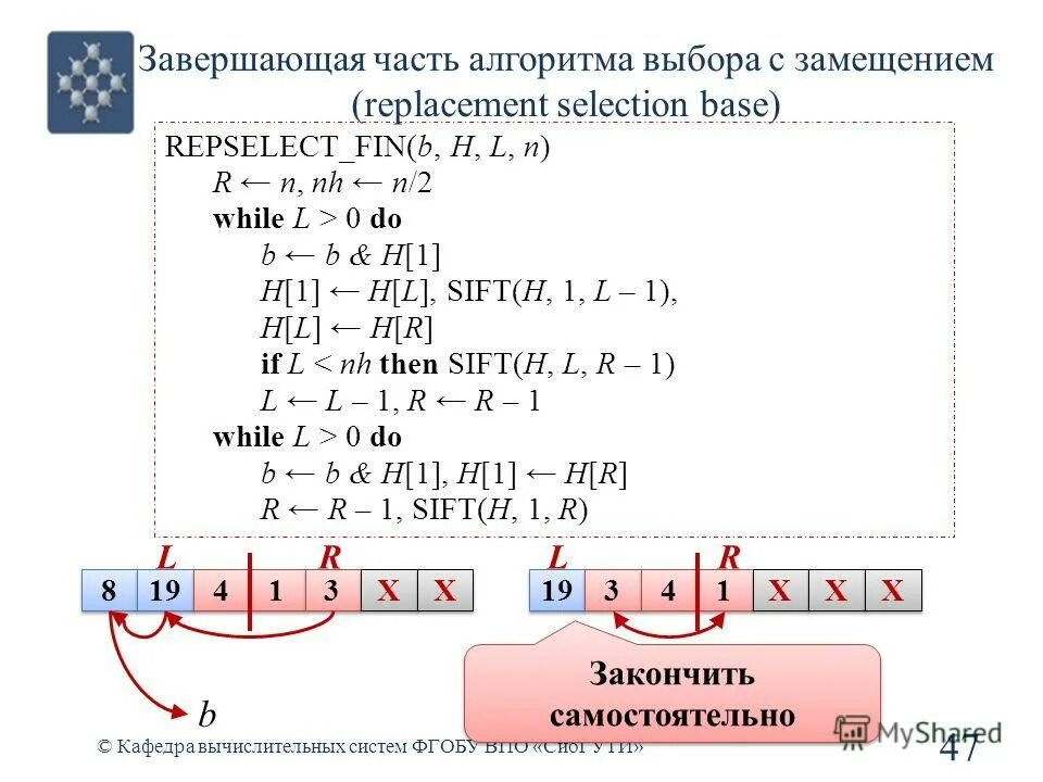 Завершающая часть произведения