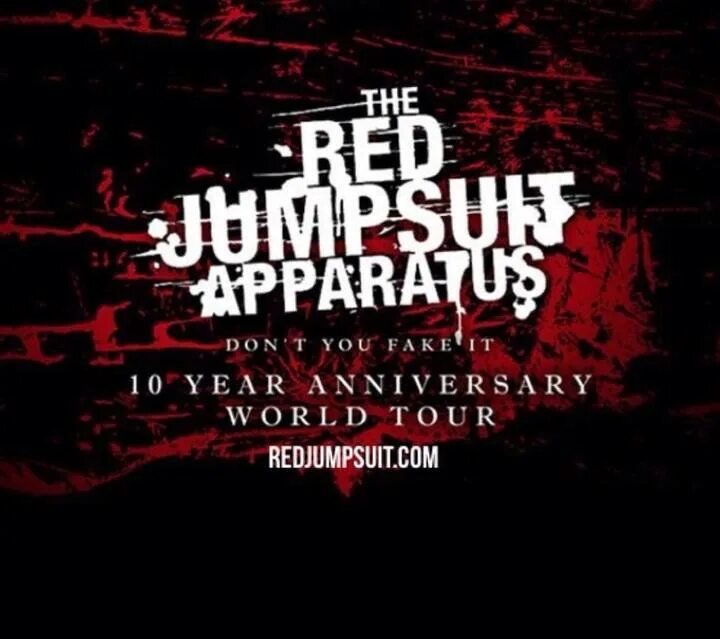 The red jumpsuit apparatus. The Red Jumpsuit apparatus logo. The Red Jumpsuit apparatus don't you fake it. The Red Jumpsuit apparatus false pretense.