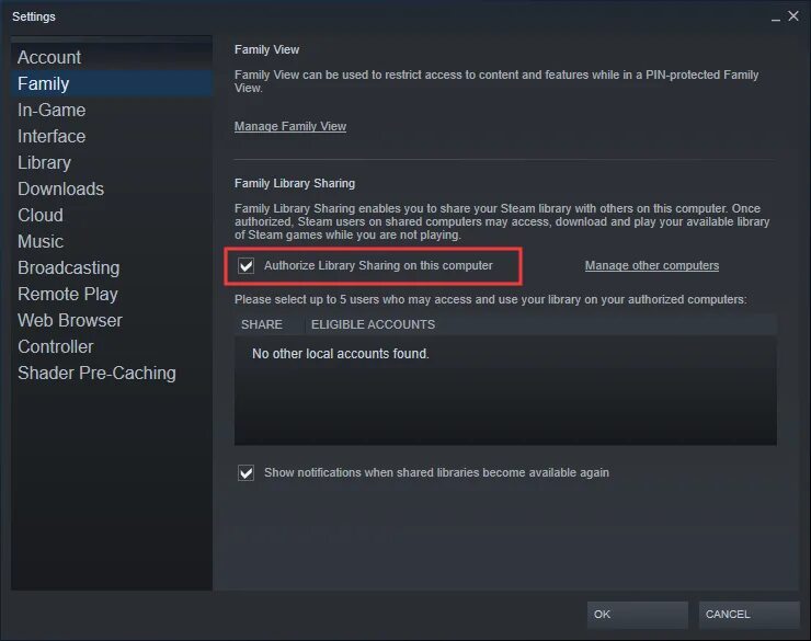 Как включить steam family library. Поделиться библиотекой steam. семейный доступ стим. как в стиме включить family library sharing. steam сейчас эта библиотека недоступна в family library sharing.