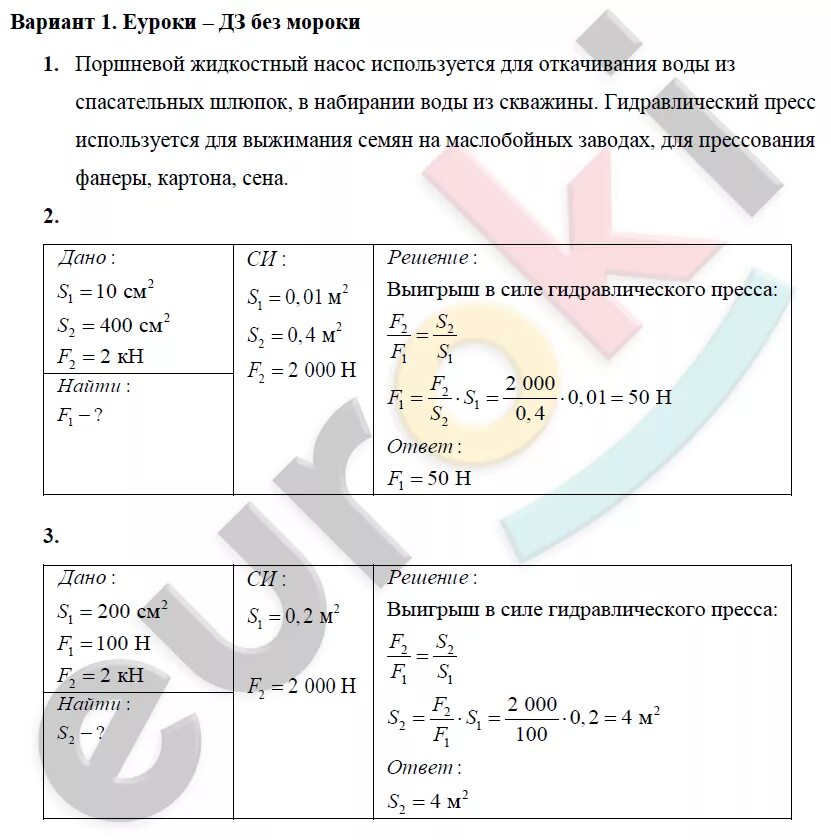 Самостоятельная работа по физике вариант 1. Самостоятельная работа по физике вариант 1