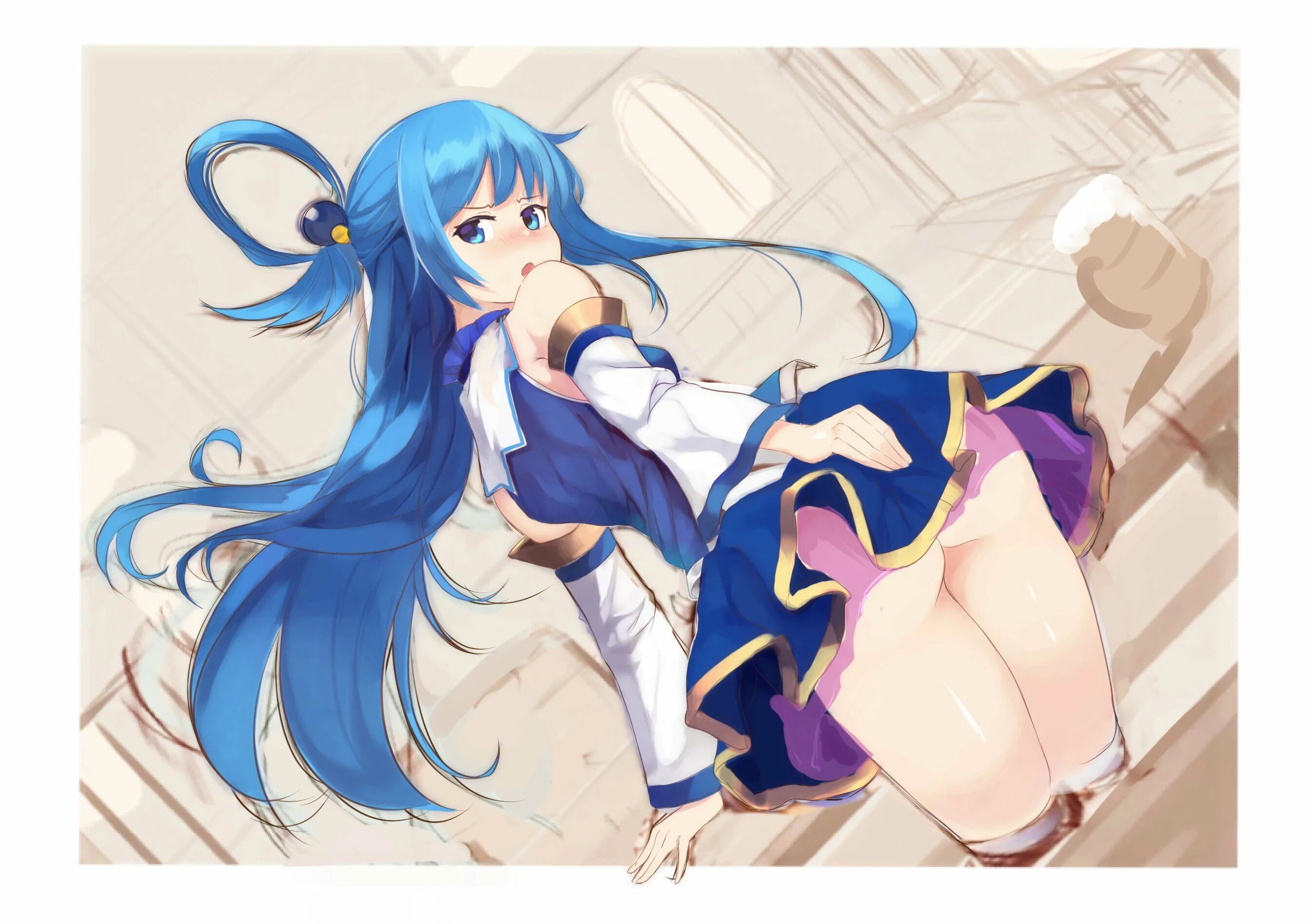 Аква 18. Голые персонажи аниме konosuba. аква коносуба без трусиков. oshiri anime ero (взрослые няшки) ass ero.