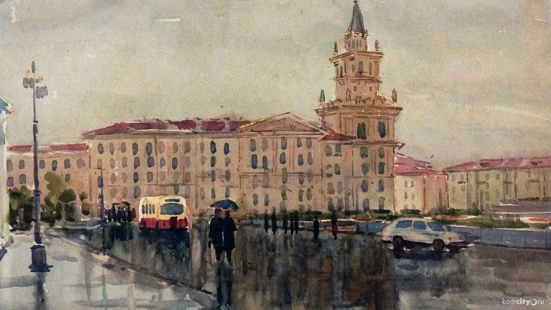 картина маслом церковь на рассвете. ольга бескровная художница комсомольск на амуре. амут в картинах. картины комсомольск на амуре. картина маслом церковь.