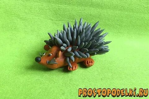 Ежик из пластилина младшая группа