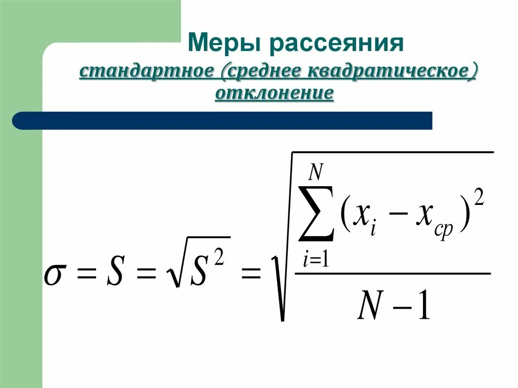 Стандартное отклонение выборочной средней. Стандартное отклонение выборки. Среднее квадратическое. Стандартное квадратическое отклонение. Меры рассеяния.