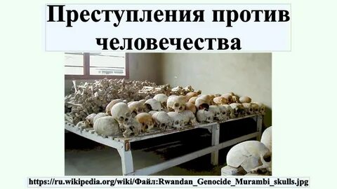 Преступление против человечества геноцид
