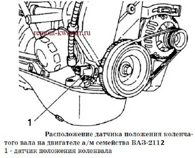 Схема подключения датчика коленвала ваз