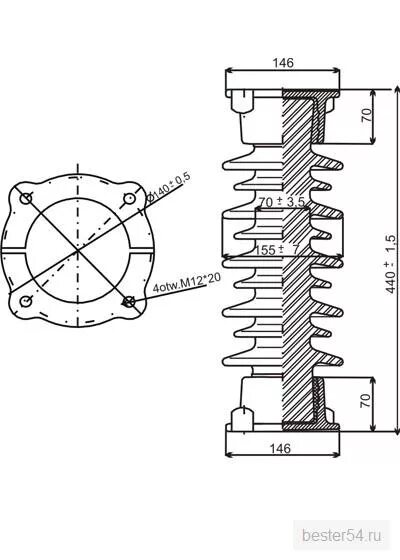 опорный изолятор иос