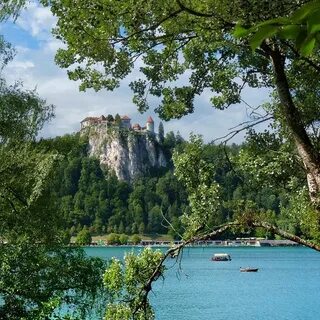 Расположился в живописном месте в