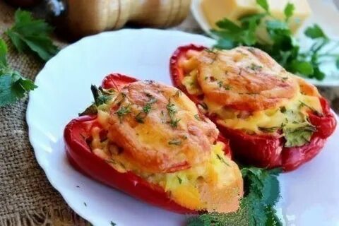 Курица запеченная в перце
