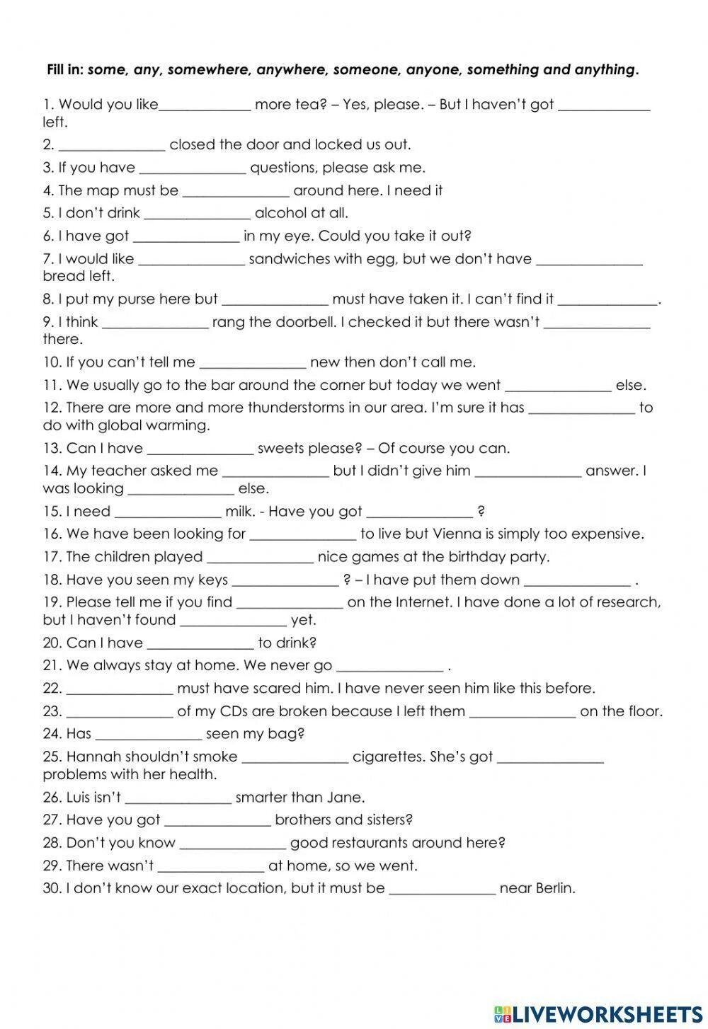 Something задания. Someone Somebody Worksheets. Something anything nothing упражнения. Indefinite pronouns exercises. Indefinite pronouns Worksheets.