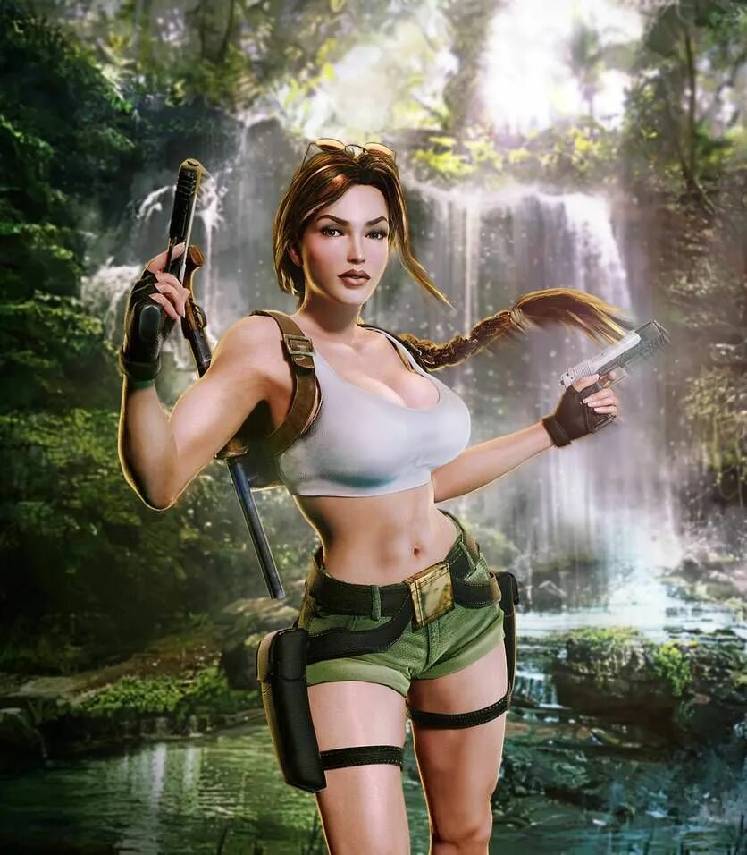 Lara croft 3d video