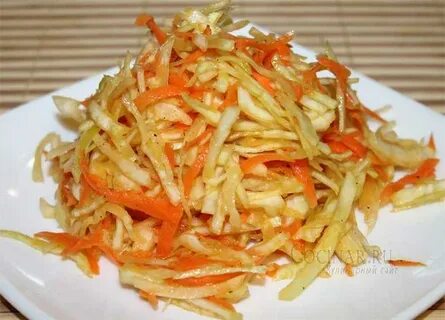 Салат капуста с уксусом и сахаром