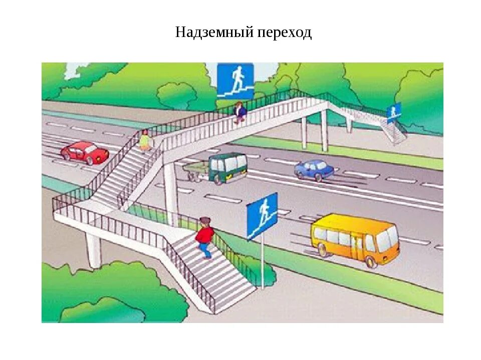 Надземный переход для детей