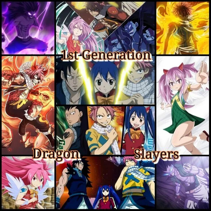 Regression of different classes of dragon slayers. Regression of different classes of dragon slayers