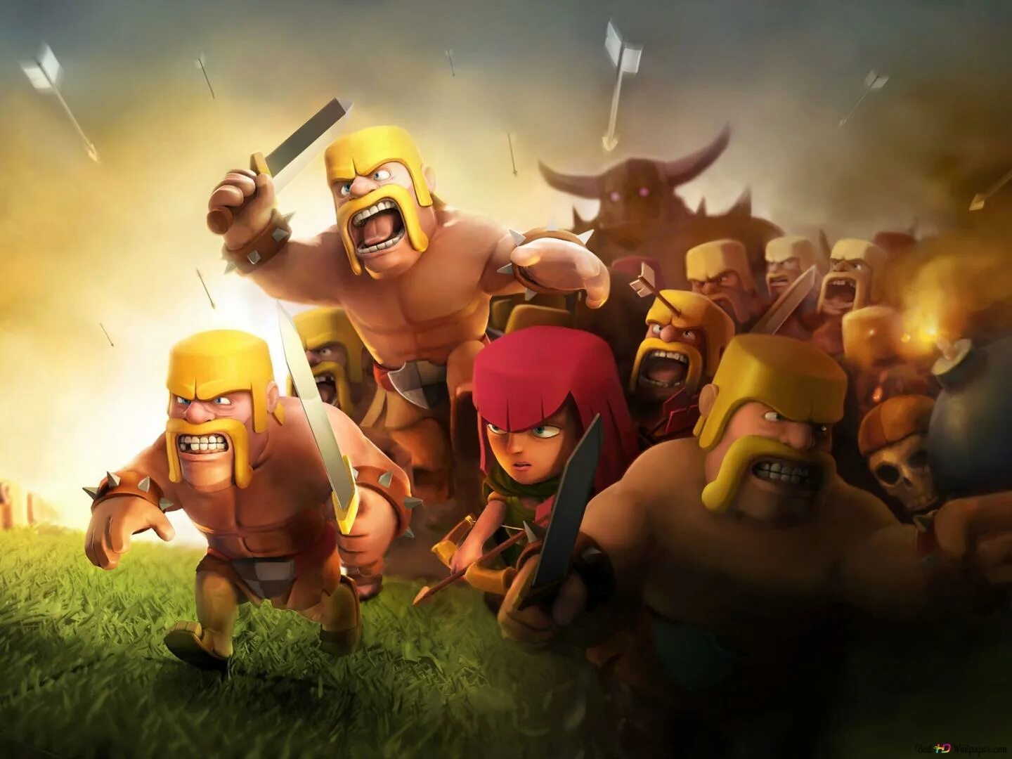 Clash of clans на русском. Клэш оф кланс. Фон клэш оф кланс. Игра Clash of Clans. Гигант клэш оф кланс.