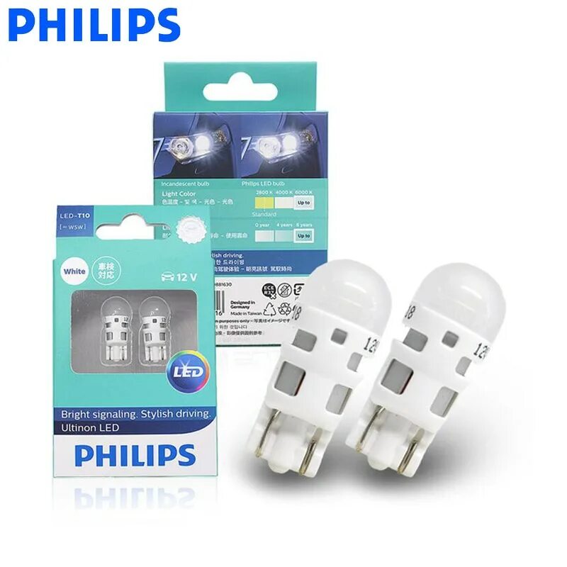 Филипс диодные. Лампы светодиодные Philips лампы светодиодные w5w 12v-1w (w2,1x9,5d) led 6000k. Philips led t10 w5w 6000k. Philips 11961ulwx2 лампа светодиодная w5w" 12в 2шт. Лампочки лампа габарит. 12v w5w t10 6000k.