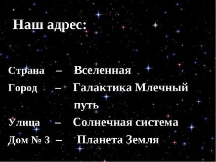Тест по теме вселенная 5 класс
