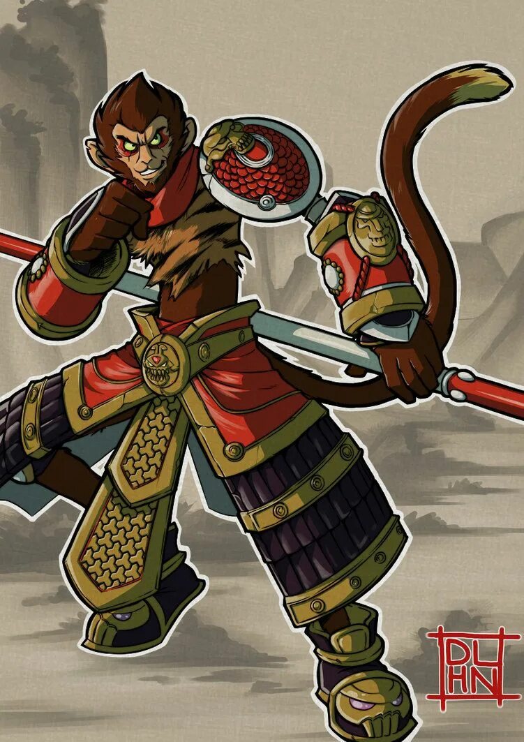 Sun wukong and mk. Сунь укун лига легенд. Вуконг битва богинь. Вуконг лига легенд. Сунь укун драгонболл.