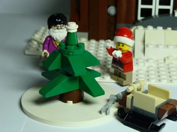 Самоделки из лего на новый год Bricker Самоделка LEGO Новый год Юрского периода