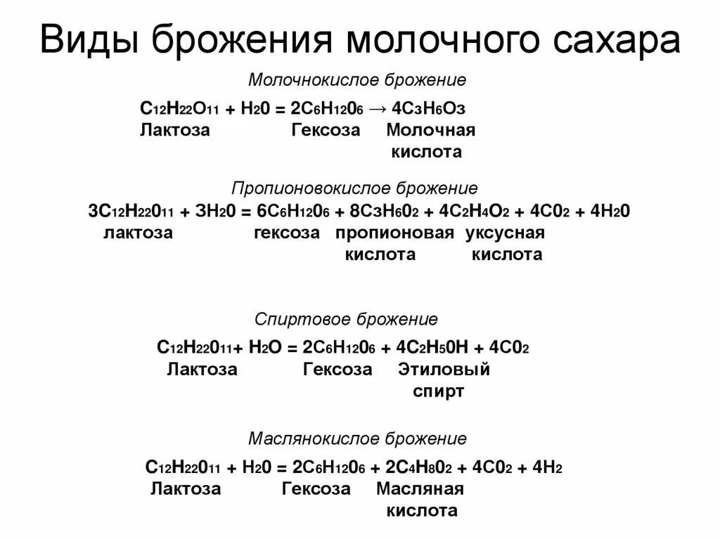 Основные типы брожения. Брожение типы брожения. Типы брожения таблица. Виды молочнокислого брожения. К брожению способны