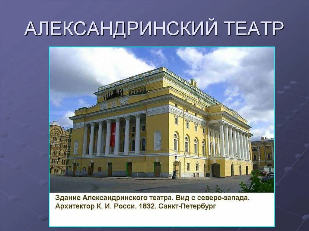 Александрийский театр Ампир. Архитектура 19 века Россия ЕГЭ Александринский театр. Александрийский театр архитектура здания. Название театров в России. Название 1 театра