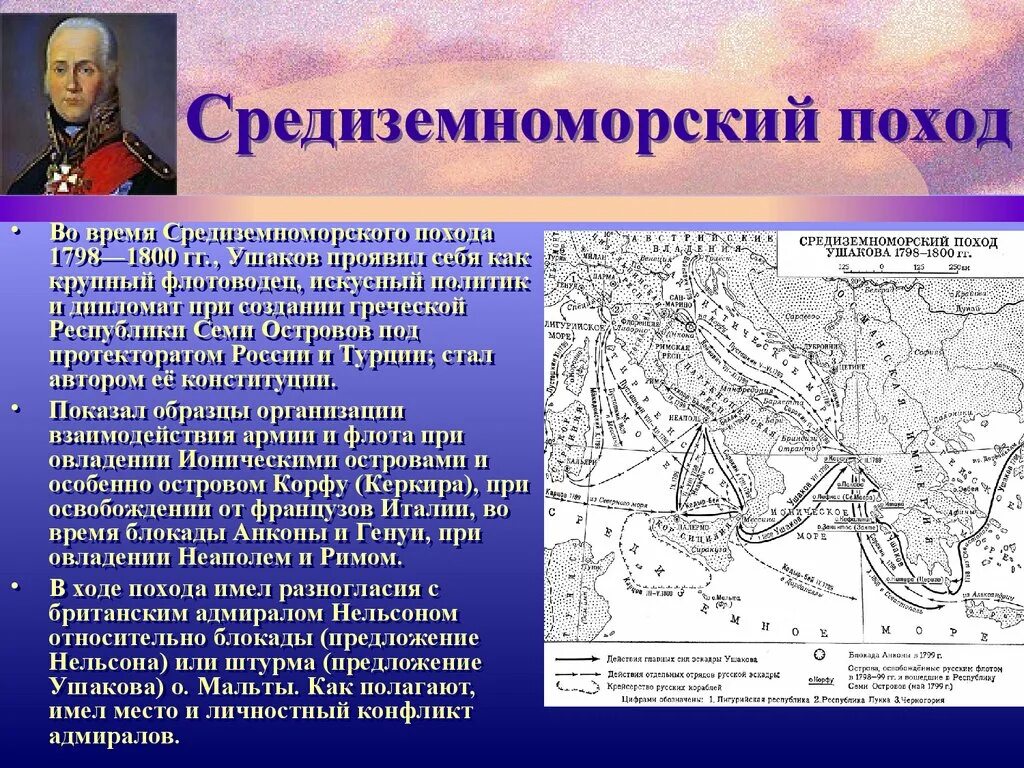 1 Средиземноморский поход Ушакова. Средиземноморский поход Ушакова 1798-1800. Адмирал Ушаков и Средиземноморский поход. Средиземноморский поход адм. Ушакова 1798-1799.