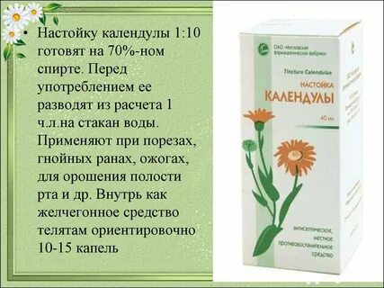 Календула для чего применяется